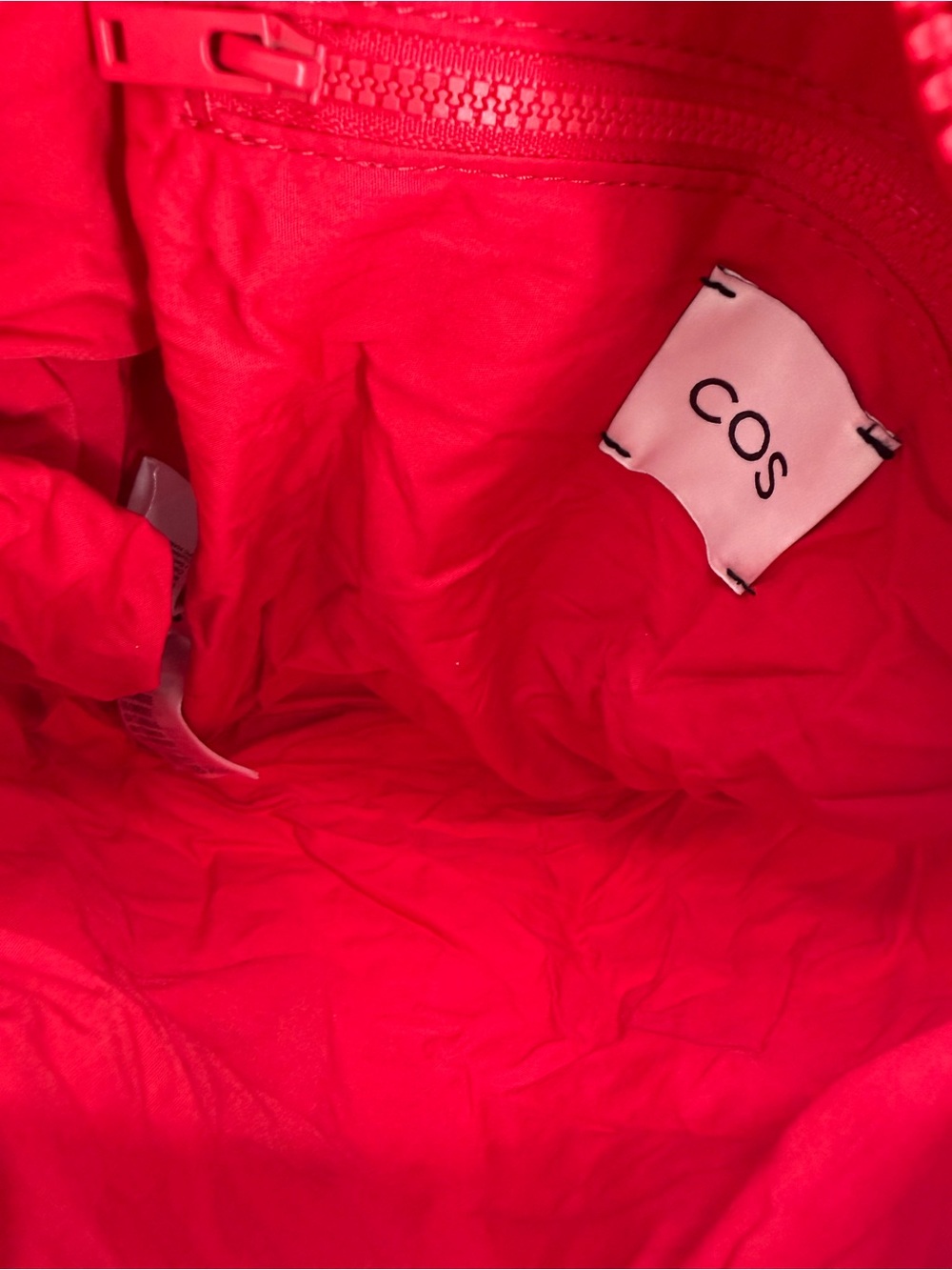 Cos Canopy Mini Crossbody Ruched Bag In Red - Picture 6 of 7